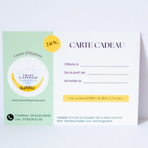 Carte Cadeau - Session complète