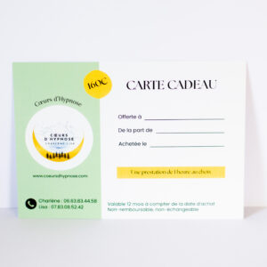 Carte Cadeau - Soin de 1 heure